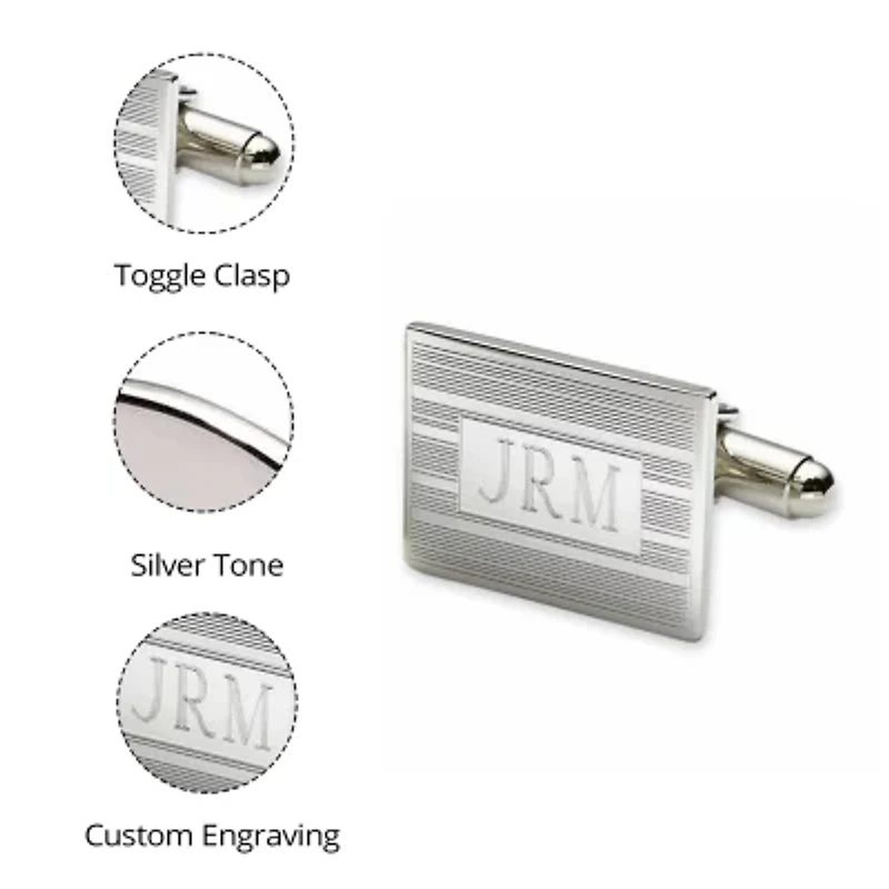 Personalized Rectangular Cuff Links