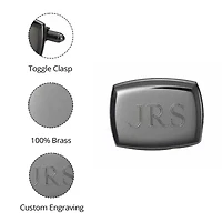 Personalized Gunmetal Cufflinks