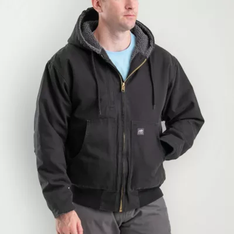 Berne Flex180 Mens Hooded Heavyweight Work Jacket