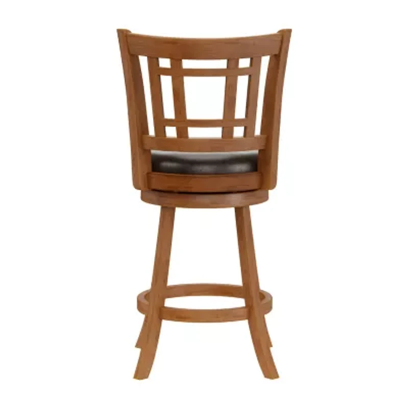 Fairfox Swivel Barstool with Back