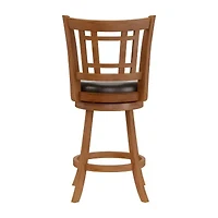 Fairfox Swivel Barstool with Back