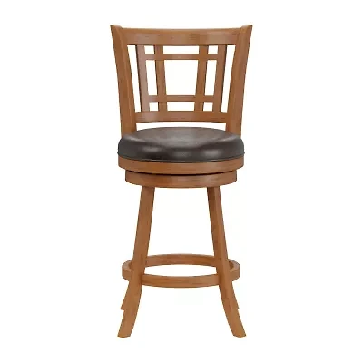 Fairfox Swivel Barstool with Back