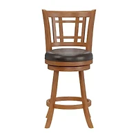 Fairfox Swivel Barstool with Back