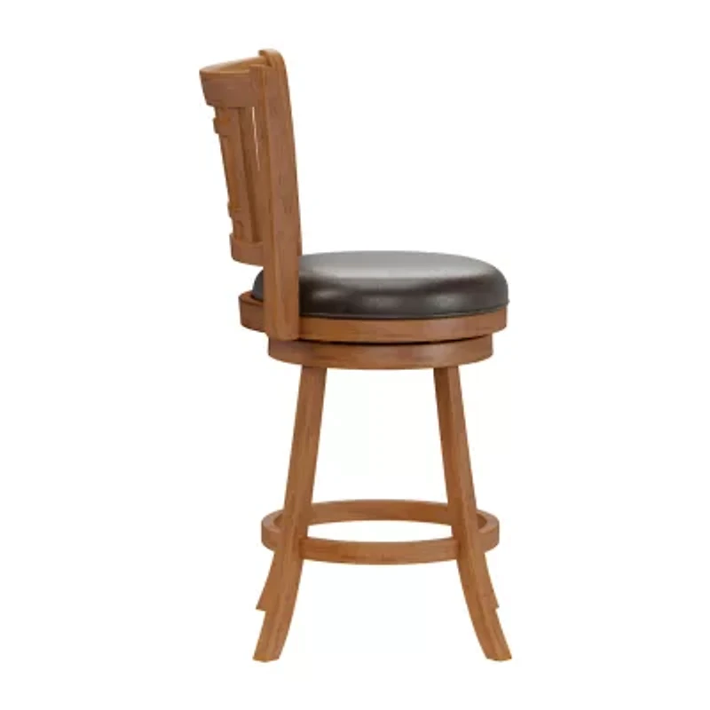 Fairfox Swivel Barstool with Back