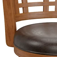 Fairfox Swivel Barstool with Back
