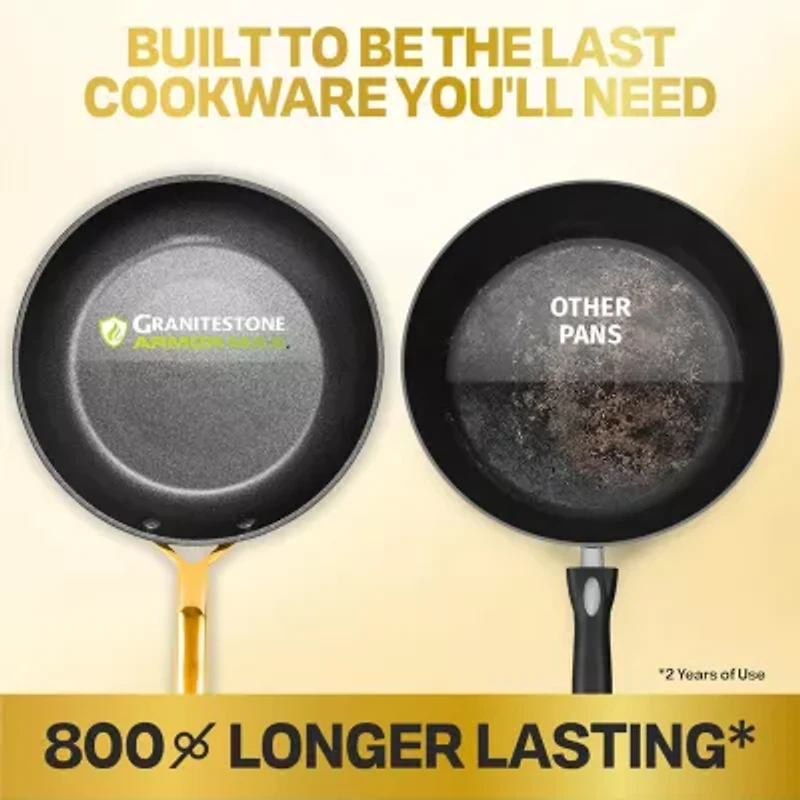 Granitestone Armor Max Gold 4-qt. Non-Stick Saute Pan with Lid