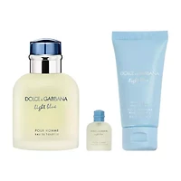 DOLCE&GABBANA Light Blue Mens Eau De Toilette 3-Piece Gift Set ($110 Value)