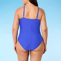 Liz Claiborne Womens Plus Swim Dress
