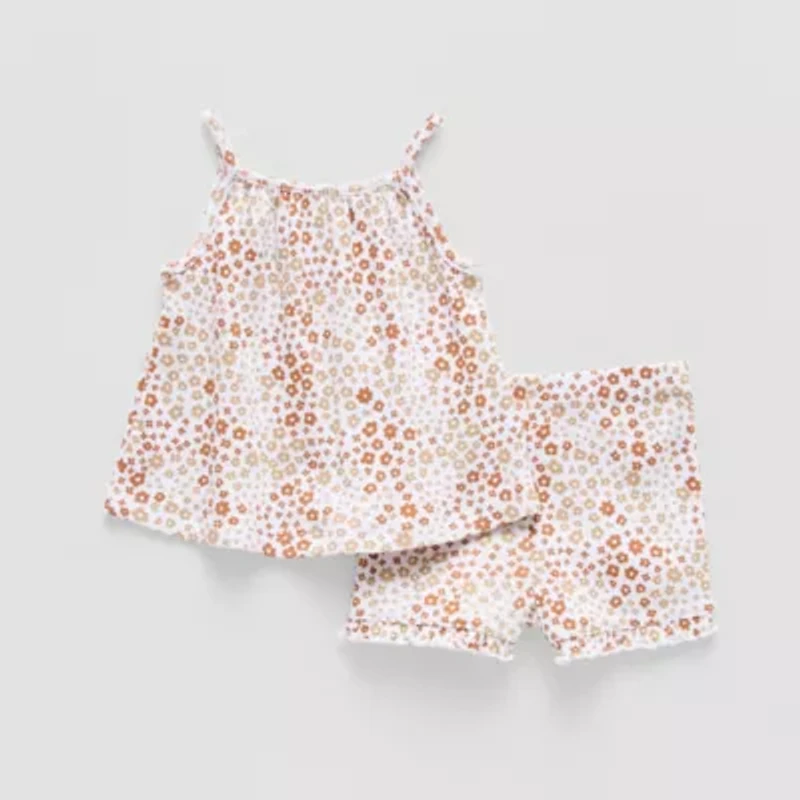 Okie Dokie Baby Girls 2-pc. Short Set