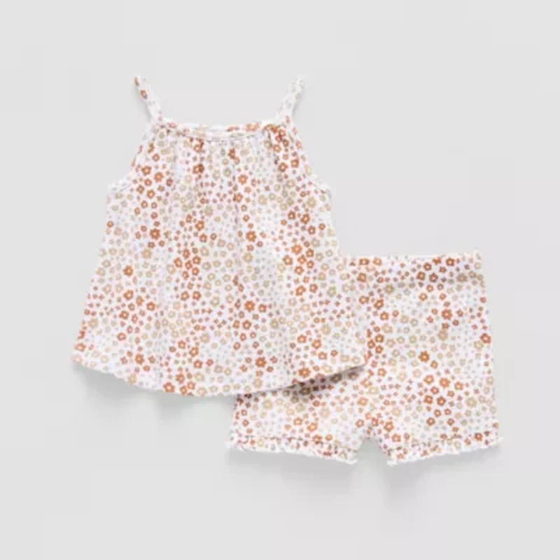 Okie Dokie Baby Girls 2-pc. Short Set