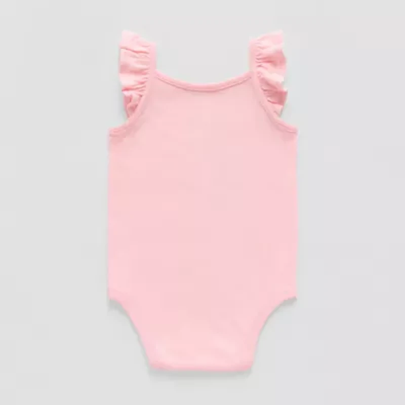 Okie Dokie Baby Girls Round Neck Sleeveless Bodysuit