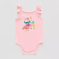 Okie Dokie Baby Girls Round Neck Sleeveless Bodysuit