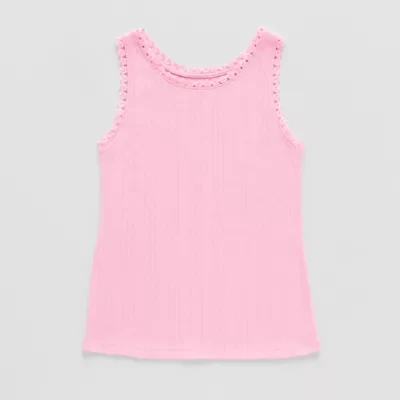 Thereabouts Little & Big Kid Girls Scoop Neck Sleeveless Tank Top