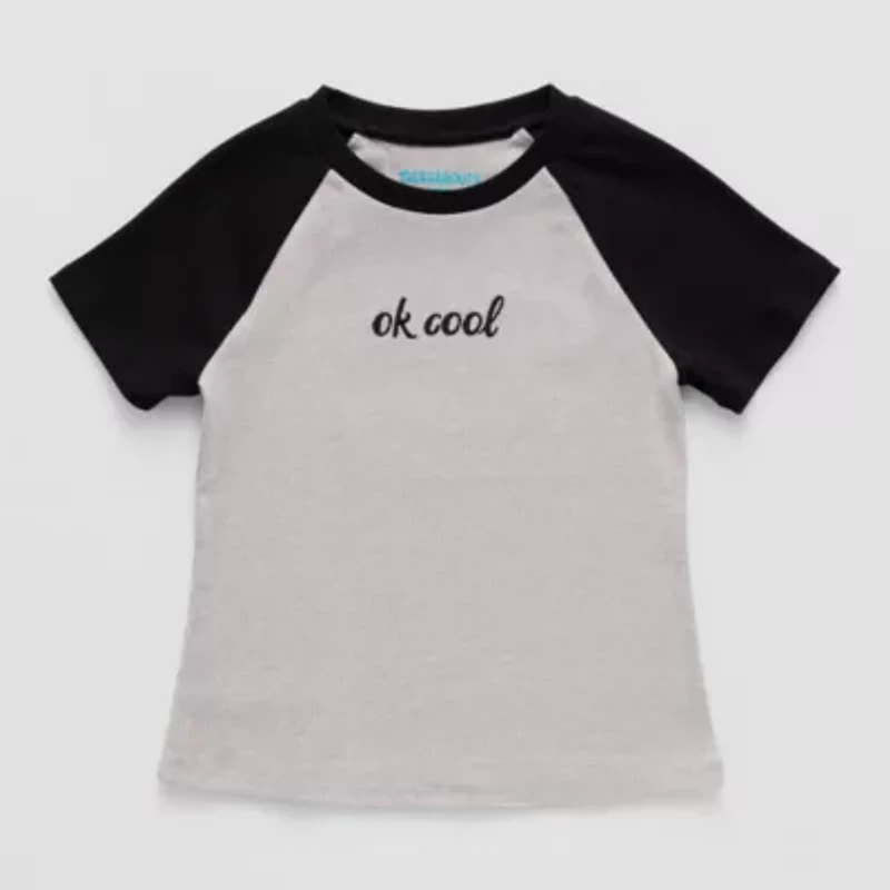 Thereabouts Little & Big Kid Girls Round Neck Short Sleeve T-Shirt