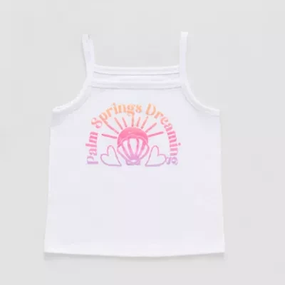 Thereabouts Little Girls Square Neck Sleeveless Tank Top