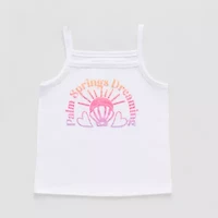 Thereabouts Little Girls Square Neck Sleeveless Tank Top