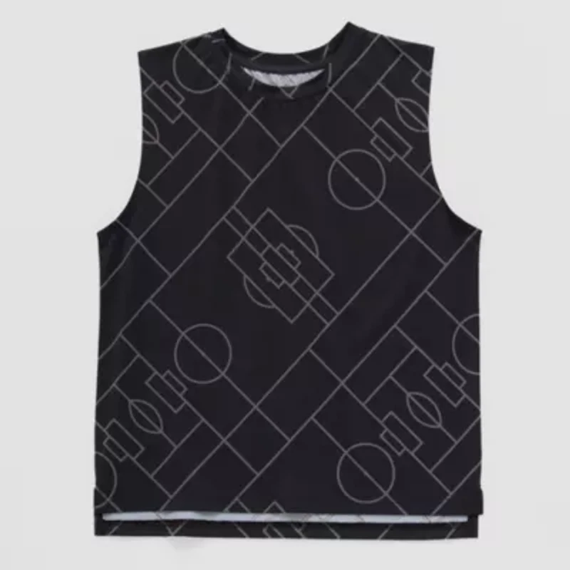Xersion Performance Little & Big Kid Boys Crew Neck Sleeveless Active Tank Top