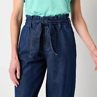St. John's Bay Womens High Rise Cropped Jean