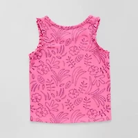 Okie Dokie Toddler & Little Girls Round Neck Sleeveless Tank Top