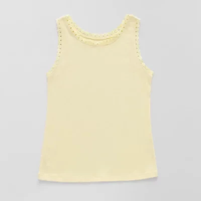 Thereabouts Little & Big Kid Girls Scoop Neck Sleeveless Tank Top