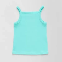Thereabouts Little Girls Square Neck Sleeveless Tank Top