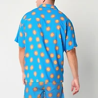 Arizona Mens Short Sleeve Big and Tall Camp Shirt