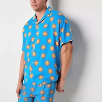 Arizona Mens Short Sleeve Big and Tall Camp Shirt