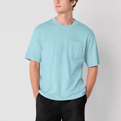 Arizona Mens Short Sleeve Boxy Fit Pocket T-Shirt