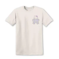 Hello Kitty Bows Tee Womens Juniors Crew Neck Short Sleeve Oversized Graphic T-Shirt