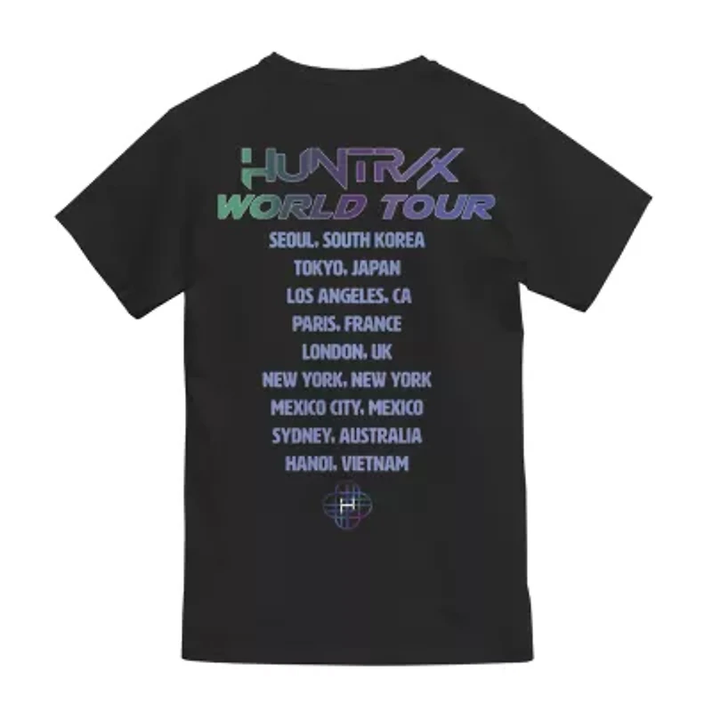 Womens Crew Neck Short Sleeve KPop Demon Hunters Graphic T-Shirt