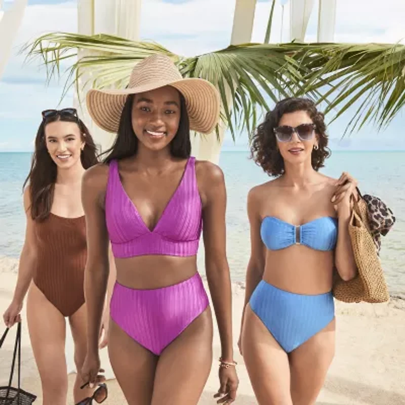 Mynah Womens Lined High Waist Bikini Swimsuit Bottom