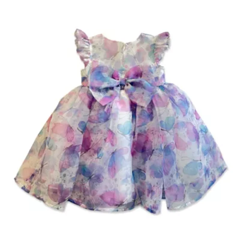 Blueberi Boulevard Baby Girls Short Sleeve A-Line Dress