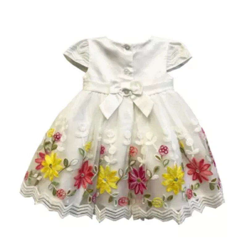 Blueberi Boulevard Baby Girls Short Sleeve A-Line Dress