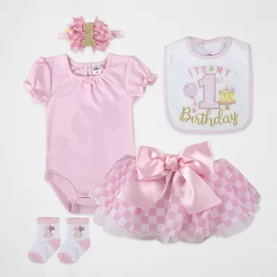 Baby Essentials First Birthday Girls 5-pc. Skirt Set