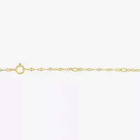 Womens Lab Created White Sapphire 14K Gold Over Silver Heart 16 Inch Pendant Necklace