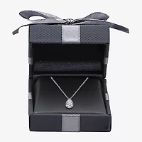 (I/Si2) Womens 1 CT. T.W. Lab Grown White Diamond Sterling Silver Pear 18 Inch Pendant Necklace