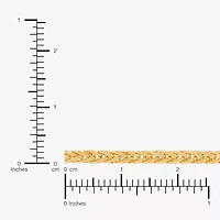 Womens 10K Gold Inch Wheat Chain Necklace