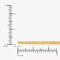 Womens 10K Gold 18 Inch Wheat Chain Necklace