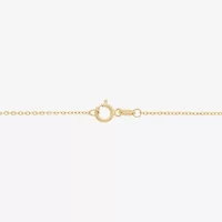 Womens 14K Gold 16.5 Inch Pendant Necklace