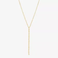 Womens 14K Gold 16.5 Inch Pendant Necklace