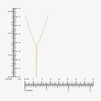 Womens 14K Gold 16.5 Inch Pendant Necklace