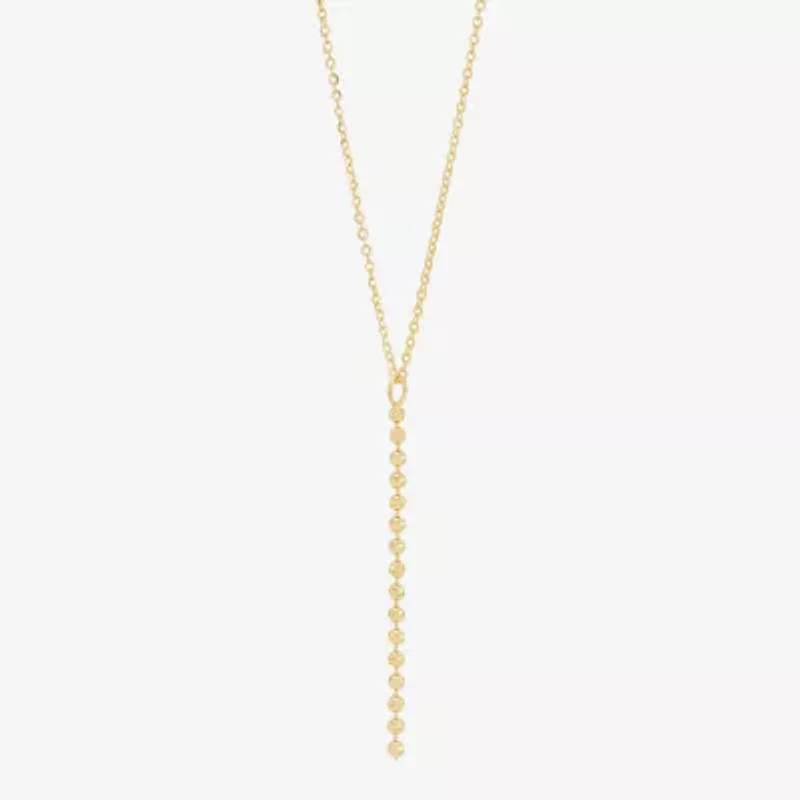Womens 14K Gold 16.5 Inch Pendant Necklace