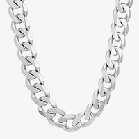 Mens Sterling Silver 22 Inch Curb Chain Necklace