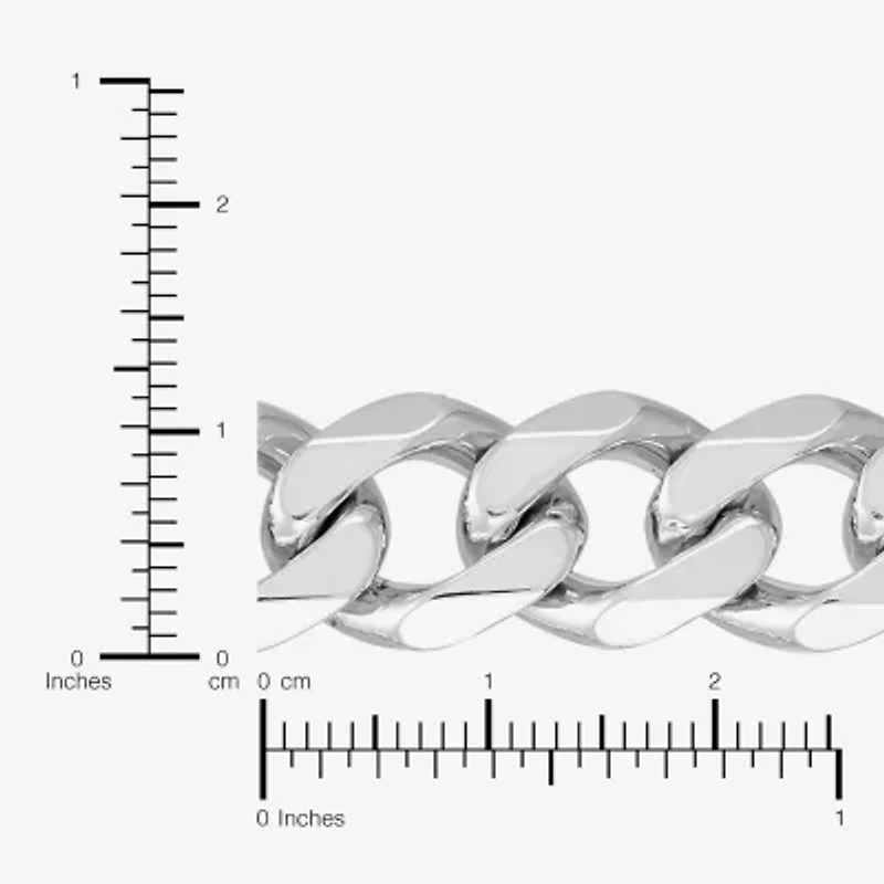 Mens Sterling Silver 22 Inch Curb Chain Necklace