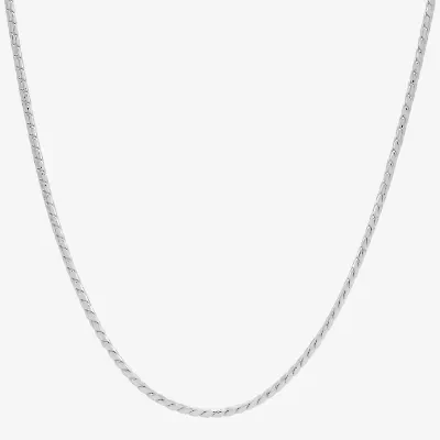 Made in Italy Womens Sterling Silver Inch Chain Necklace