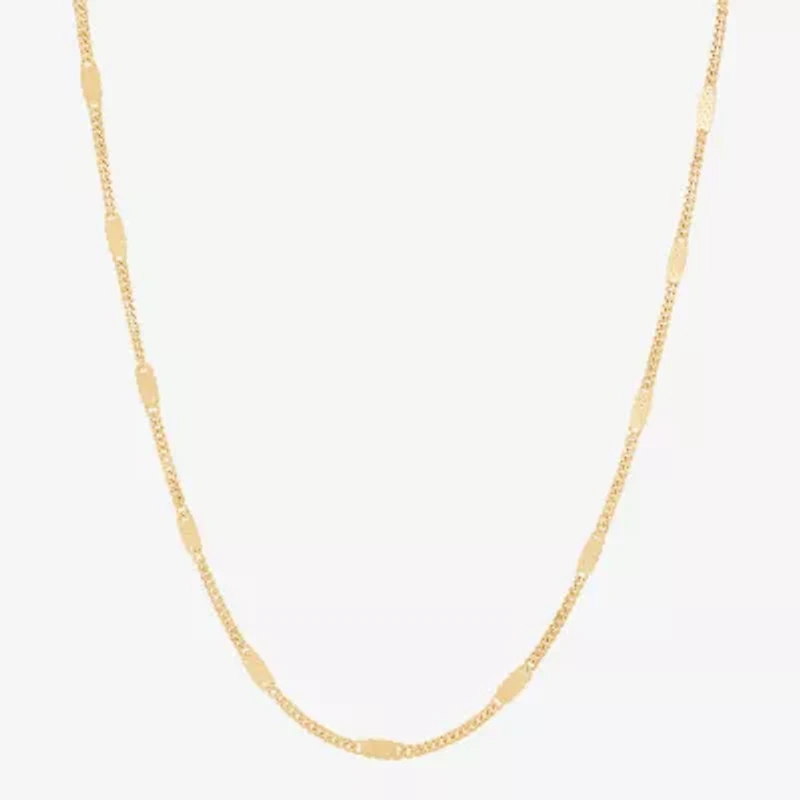 Limited Quantities! Womens 14K Gold 18 Inch Cable Chain Necklace