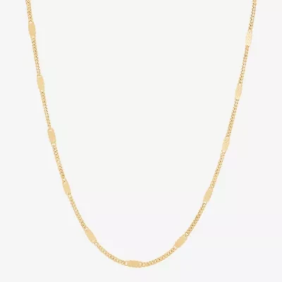 Limited Quantities! Womens 14K Gold 18 Inch Cable Chain Necklace