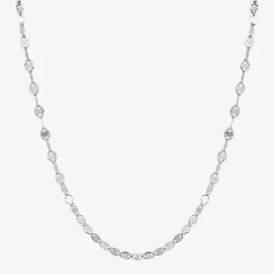 Limited Quantities! Womens 14K Gold Inch Link Chain Necklace