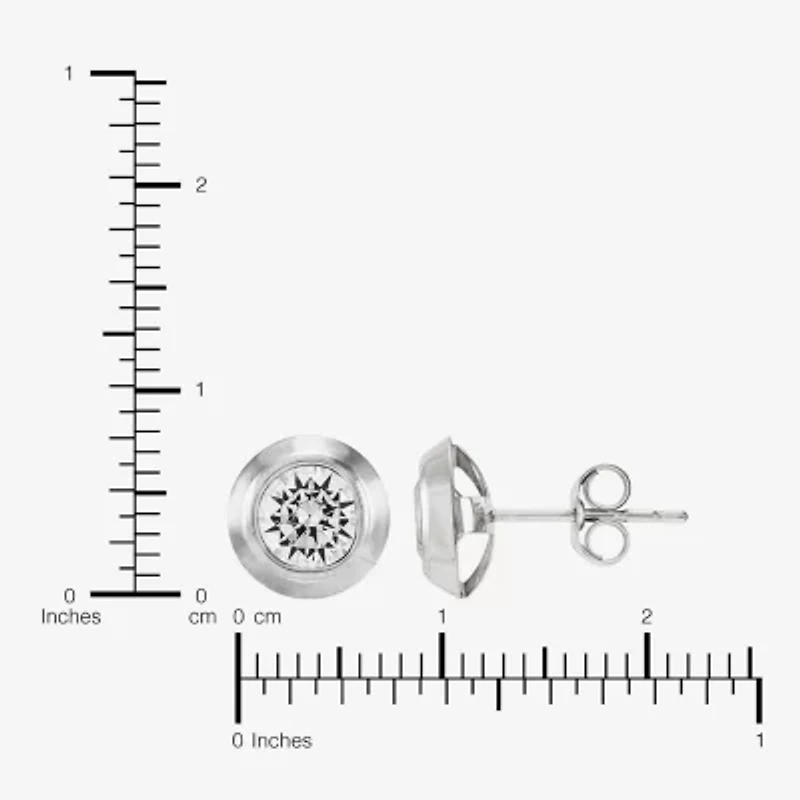Limited Quantities! White Cubic Zirconia 14K Gold Stud Earrings