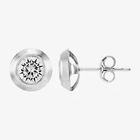 Limited Quantities! White Cubic Zirconia 14K Gold Stud Earrings